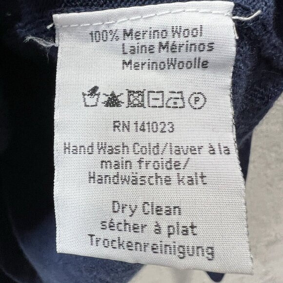 Neve Sweater Mens XL Merino Wool Blue V Neck Pullover - Picture 5 of 12